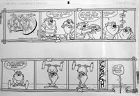 Taz-Mania comic page 1 (Original) (Signed)