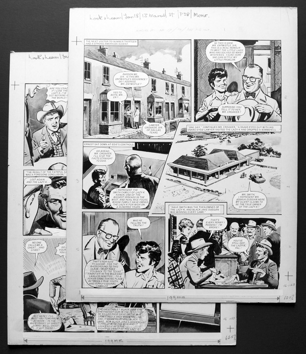 Number 13 Marvel Street - Lawyer Croaker (TWO pages) (Originals) by Number 13 Marvel Street (Bill Lacey) at The Illustration Art Gallery