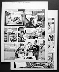 Number 13 Marvel Street - Hollerin' Hank & The President (TWO pages) (Originals) (Signed)