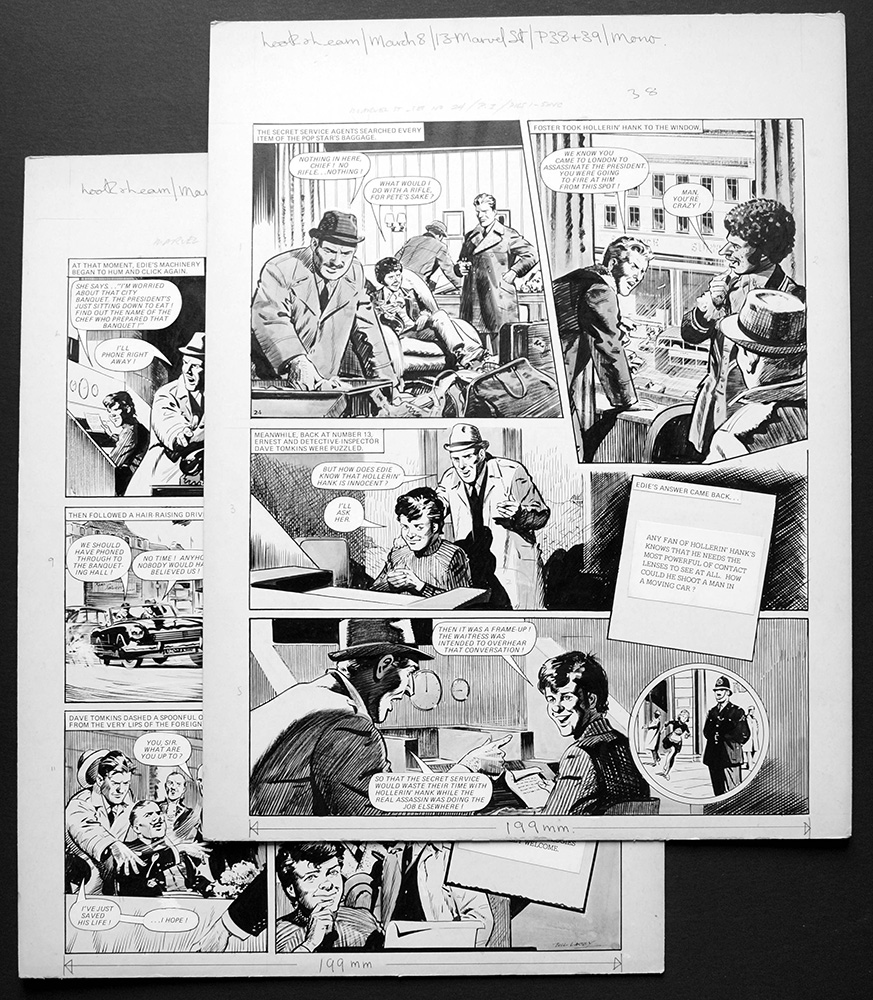 Number 13 Marvel Street - Hollerin' Hank (TWO pages) (Originals) (Signed) art by Number 13 Marvel Street (Bill Lacey) at The Illustration Art Gallery