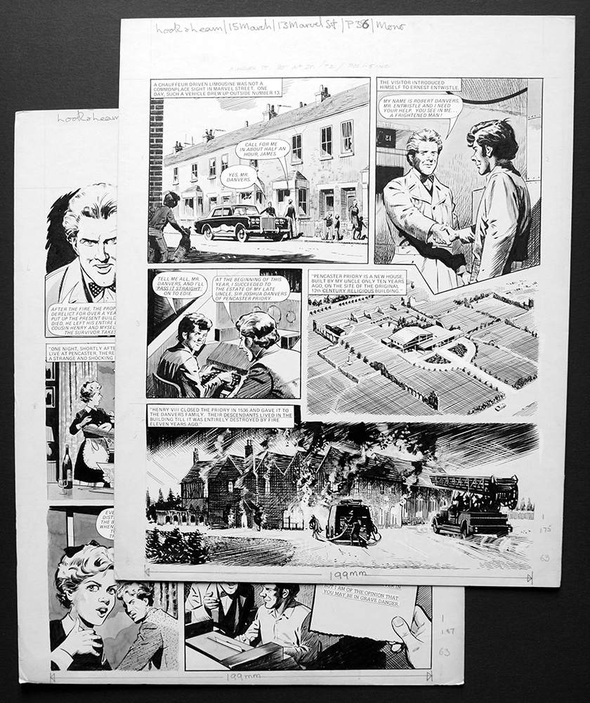Number 13 Marvel Street - Robert Danvers (TWO pages) (Originals) art by Number 13 Marvel Street (Bill Lacey) at The Illustration Art Gallery