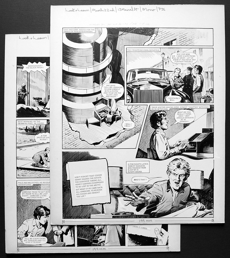 Number 13 Marvel Street - Pencastor Priory (TWO pages) (Originals) (Signed) art by Number 13 Marvel Street (Bill Lacey) at The Illustration Art Gallery