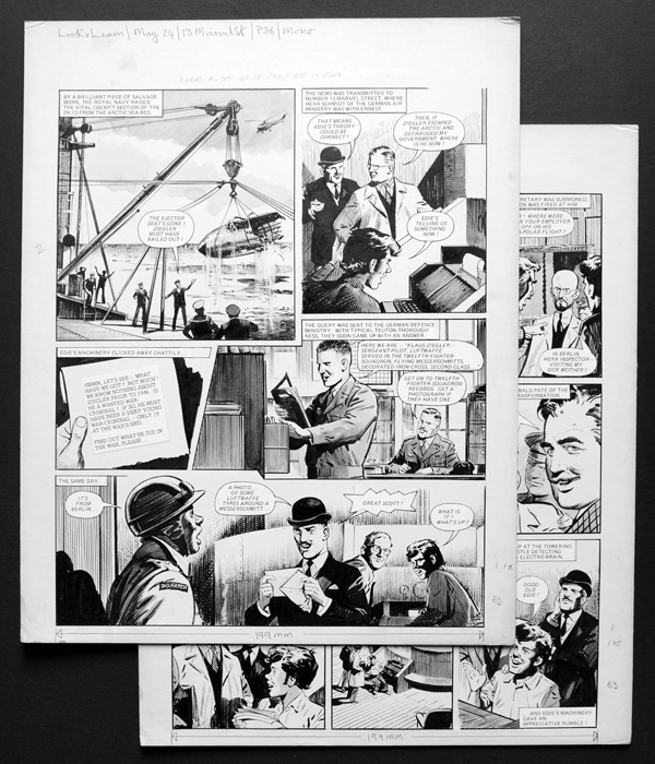 Number 13 Marvel Street (TWO pages) (Originals) by Number 13 Marvel Street (Bill Lacey) at The Illustration Art Gallery