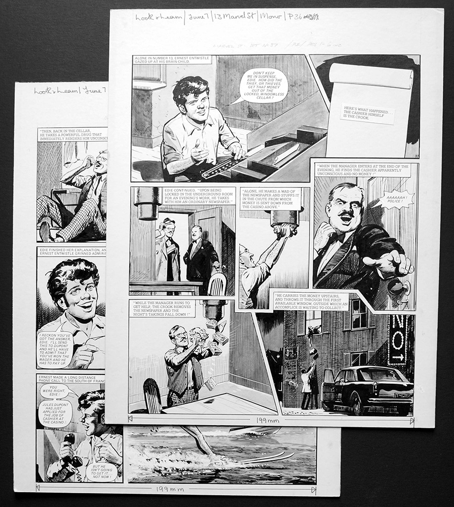 Number 13 Marvel Street - Alone In Number 13 (TWO pages) (Originals) (Signed) art by Number 13 Marvel Street (Bill Lacey) at The Illustration Art Gallery