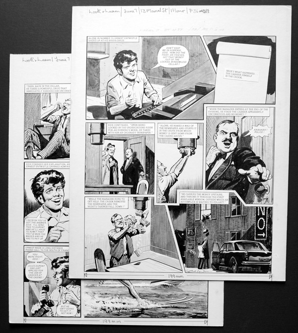 Number 13 Marvel Street - Alone In Number 13 (TWO pages) (Originals) (Signed) by Number 13 Marvel Street (Bill Lacey) at The Illustration Art Gallery