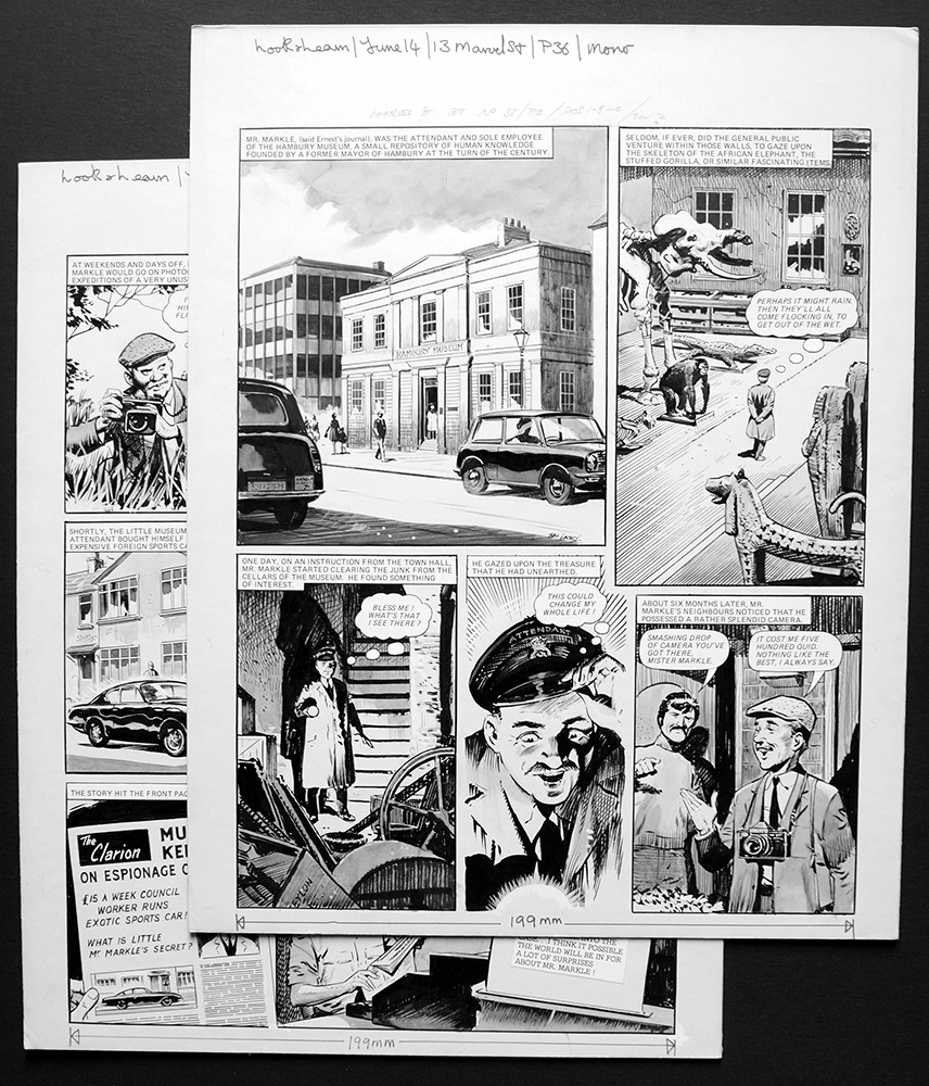 Number 13 Marvel Street - Mr. Markle (TWO pages) (Originals) (Signed) art by Number 13 Marvel Street (Bill Lacey) at The Illustration Art Gallery