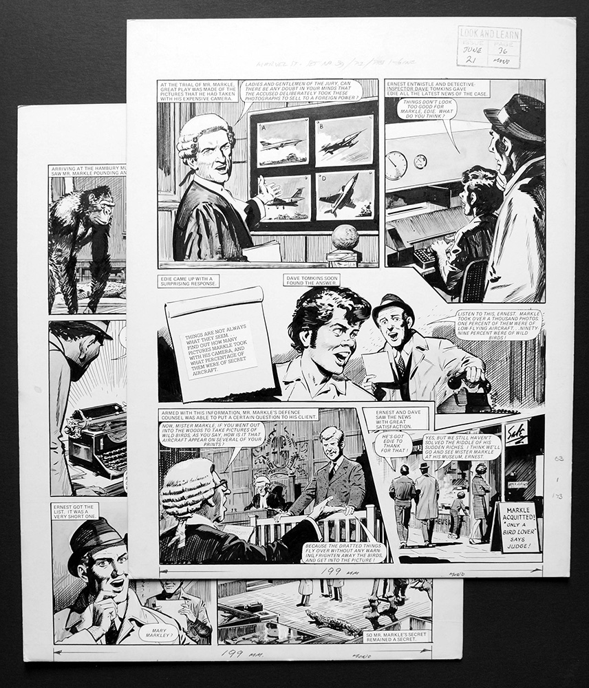 Number 13 Marvel Street - The Trial Of Mr. Markle (TWO pages) (Originals) art by Number 13 Marvel Street (Bill Lacey) at The Illustration Art Gallery