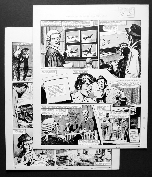 Number 13 Marvel Street - The Trial Of Mr. Markle (TWO pages) (Originals) by Number 13 Marvel Street (Bill Lacey) at The Illustration Art Gallery