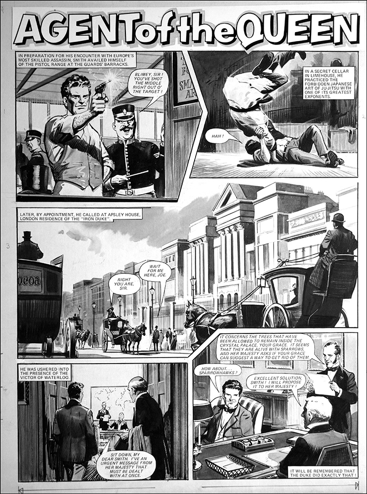 Agent of the Queen - Good Shot (TWO pages) (Originals) art by Agent of the Queen (Bill Lacey) at The Illustration Art Gallery