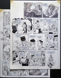 Hugh Dunnit - Dream Detective (TWO pages) (Originals) (Signed)