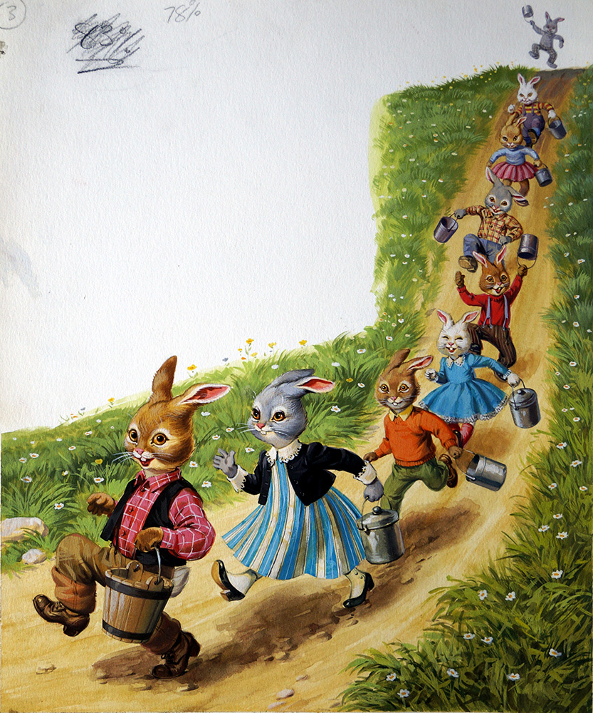 Brer Rabbit All's Well (Original) art by Virginio Livraghi at The Illustration Art Gallery