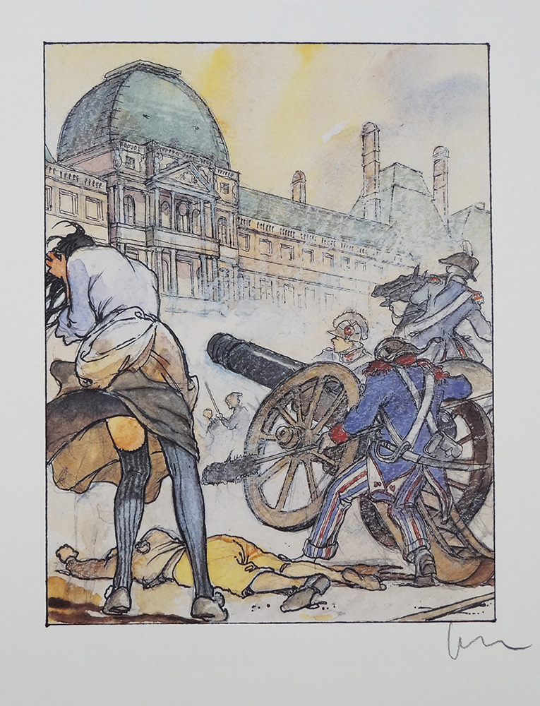 La Resistance: Canon Fire (Limited Edition Print) (Signed) art by The French Revolution (Manara) Art at The Illustration Art Gallery
