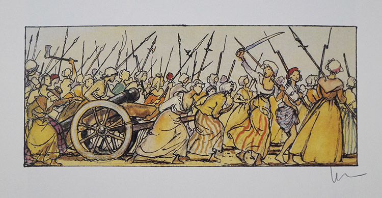 The Revolutionaries (Limited Edition Print) (Signed) by The French Revolution (Manara) Art at The Illustration Art Gallery