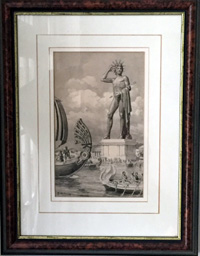 The Colossus of Rhodes art by Fortunino Matania