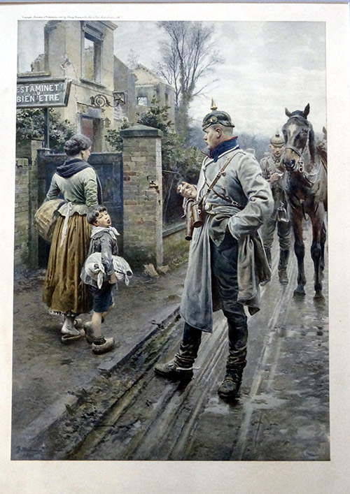 The Strongest (Limited Edition Print) (Signed) by World Wars (Matania) at The Illustration Art Gallery