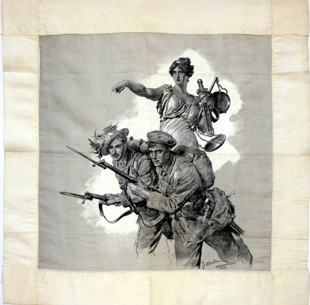 'Pro Italia' Allies and Brothers in Arms for Justice 1915 (Original) art by World Wars (Matania) at The Illustration Art Gallery