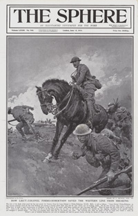 How Lieut. Colonel Forbes-Robertson Saved the Western Line from Breaking 1918 (cover page) (Print)