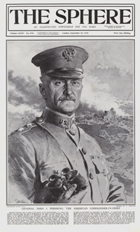 General John J Pershing  (original cover page The Sphere 1918) (Print)