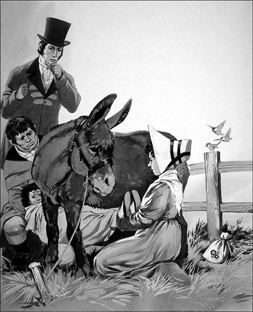 The Painter, The Quack and The Donkey (Original) (Signed) by British History (Angus McBride) at The Illustration Art Gallery