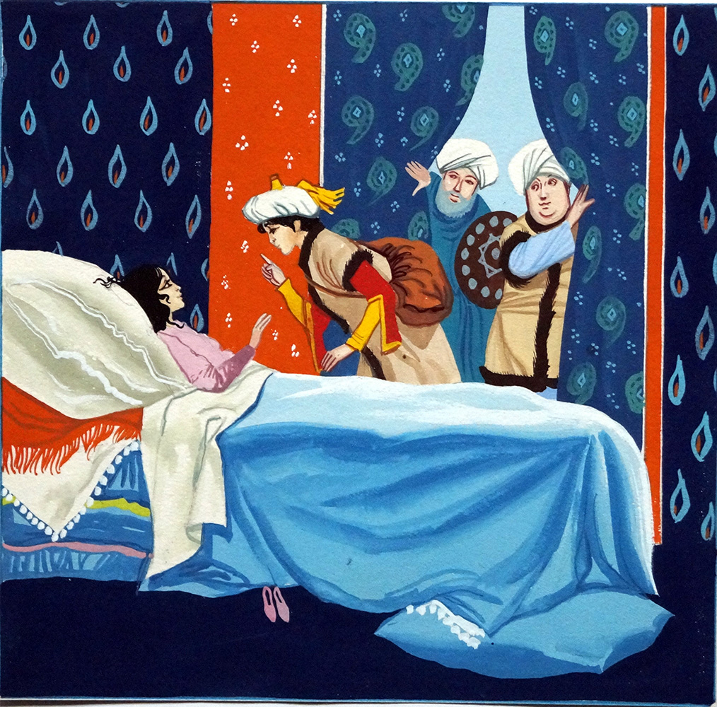 The Princess Receives a Visitor (Original) art by The Enchanted Horse (McBride) at The Illustration Art Gallery