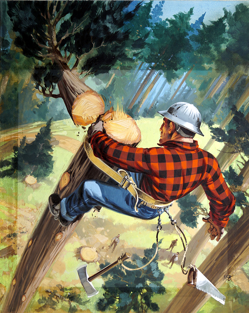 Lumberjack (Original) (Signed) art by Angus McBride Art at The Illustration Art Gallery
