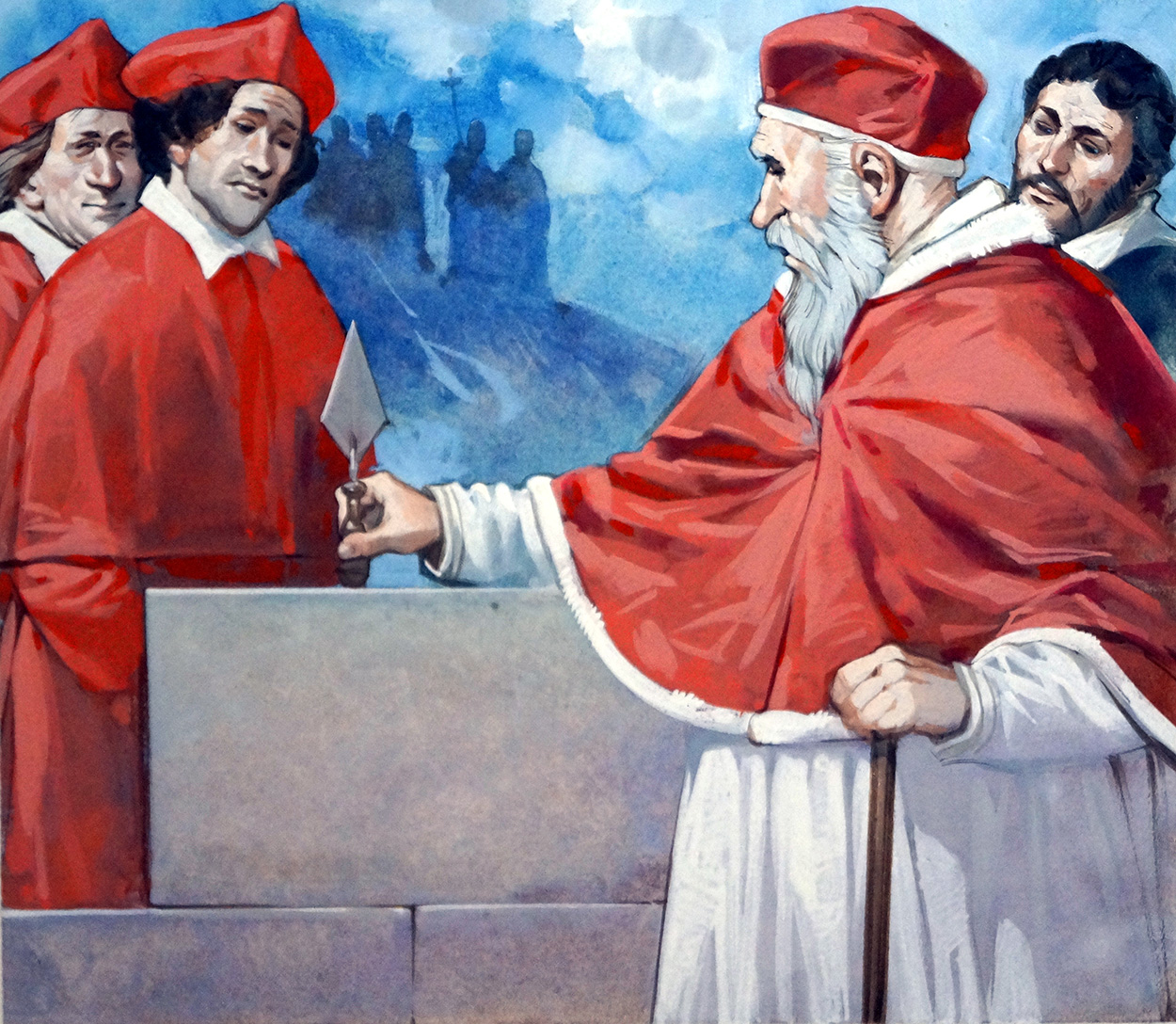 Pope Julius II (Original) art by Angus McBride at The Illustration Art Gallery