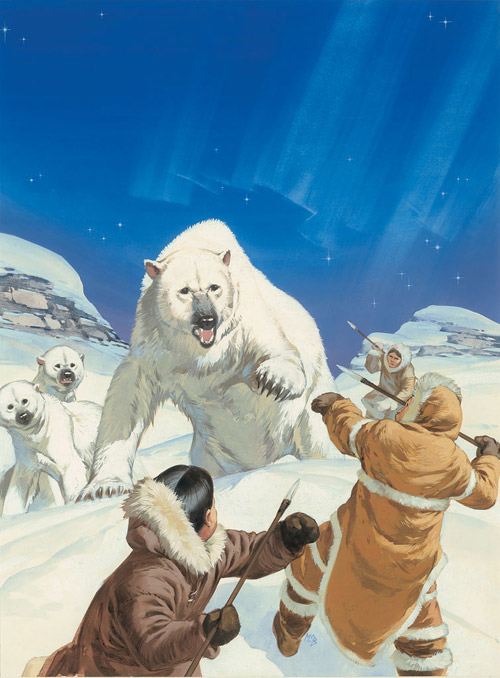 The Savage Arctic (Original) (Signed) by Angus McBride Art at The Illustration Art Gallery