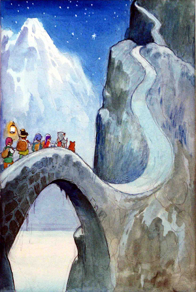 Gulliver Guinea-Pig: The Bridge (Original) art by Gulliver Guinea-Pig (Mendoza) at The Illustration Art Gallery