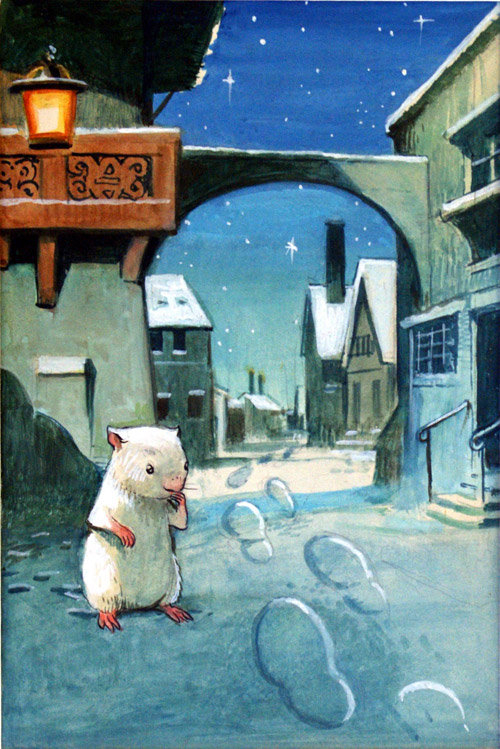 Gulliver Guinea-Pig: Footprints (Original) by Gulliver Guinea-Pig (Mendoza) at The Illustration Art Gallery