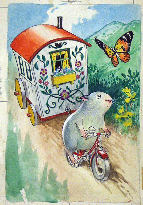 Gulliver Guinea-Pig 2 (Original) by Gulliver Guinea-Pig (Mendoza) at The Illustration Art Gallery