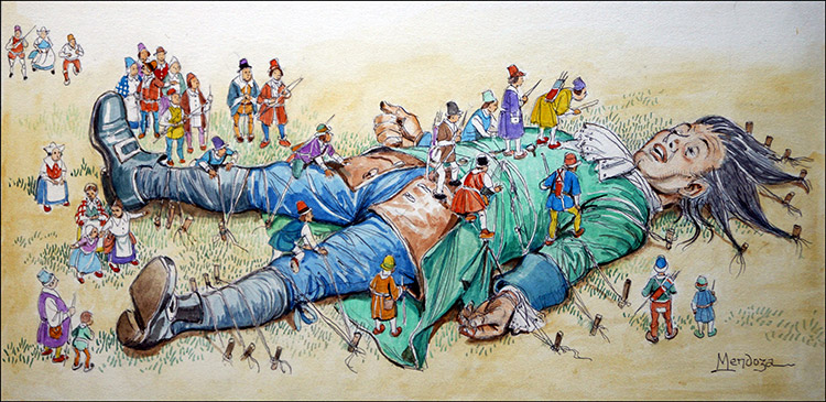 Gulliver - Grounded (Original) (Signed) by Gulliver's Travels (Mendoza) at The Illustration Art Gallery