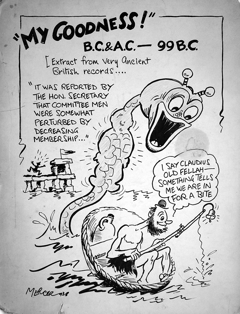 B.C. & A.C.  -  99 B.C. (Original) (Signed) art by Mercer Art at The Illustration Art Gallery