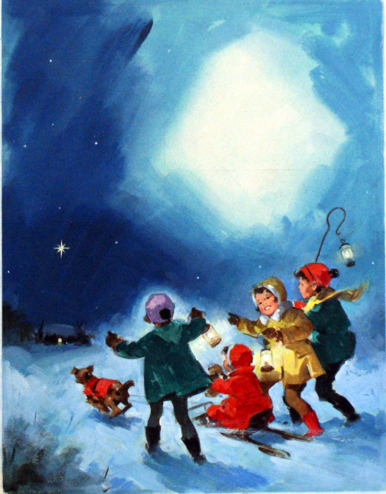 A Christmas Journey (Original) art by Colin Merrett at The Illustration Art Gallery