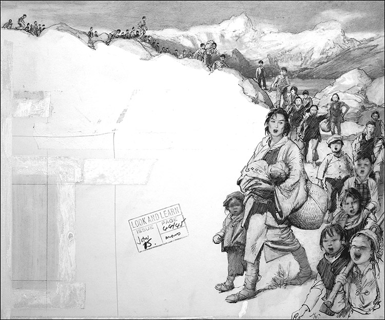 March of the Little Children (Original) (Signed) by John Millar Watt Art at The Illustration Art Gallery