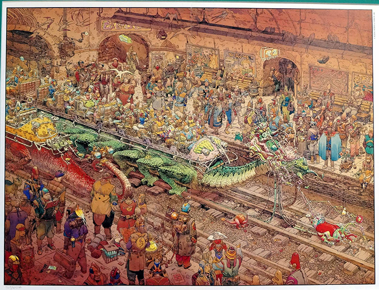 The Street 7 (Limited Edition Print) by City of Fire (Moebius & Darrow) Art at The Illustration Art Gallery