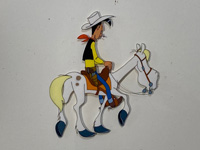 Lucky Luke in Daisy Town (after Morris) (Original) (Signed)