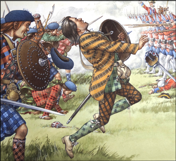 Battle of Culloden (Original) by British History (Pat Nicolle) at The Illustration Art Gallery