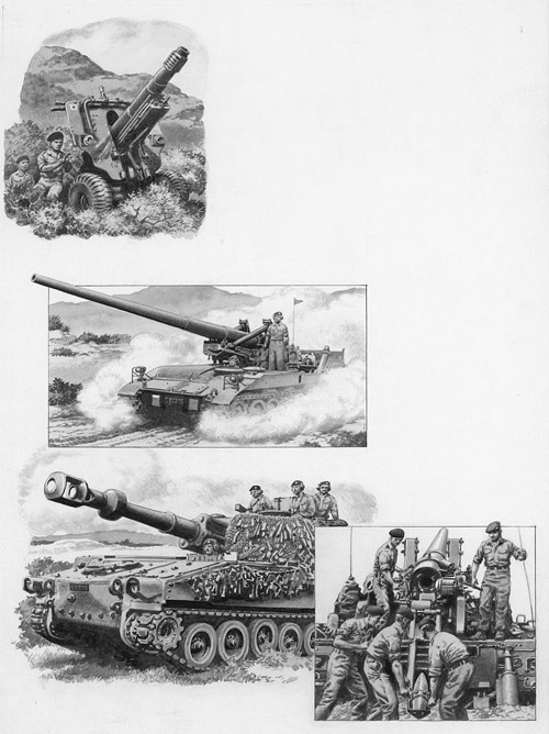 British Artillery (Original) by British History (Pat Nicolle) at The Illustration Art Gallery