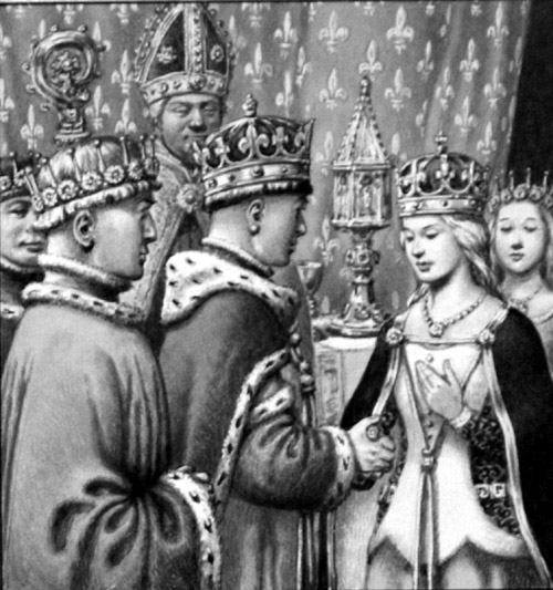 Marriage of Henry V & Katherine of France (Original) by British History (Pat Nicolle) at The Illustration Art Gallery