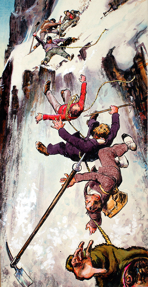 Falling off the Matterhorn (Original) art by Patrick Nicolle Art at The Illustration Art Gallery