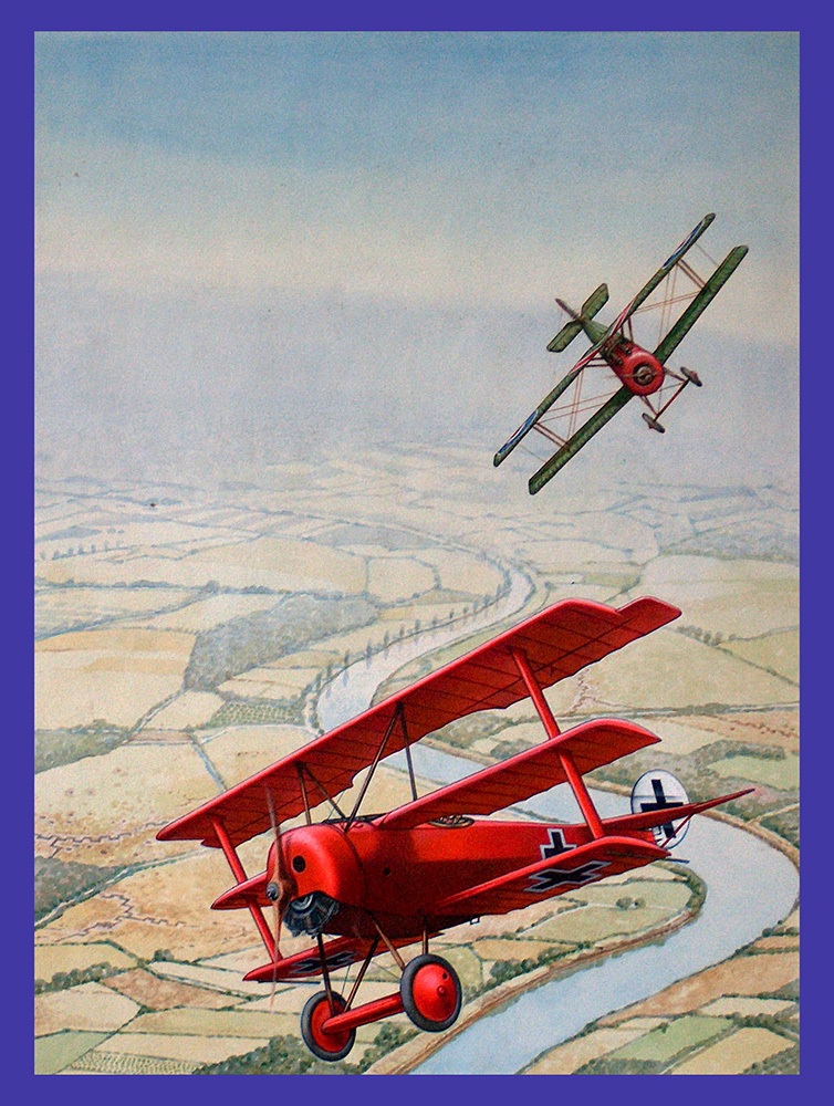 The Red Baron (Original) art by British History (Pat Nicolle) at The Illustration Art Gallery