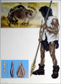 Cro-Magnon Hunter (Original) (Signed)