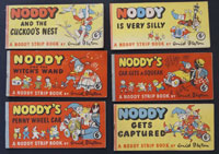 Set of 6 Noddy Comic Strip Children's Books (1952)