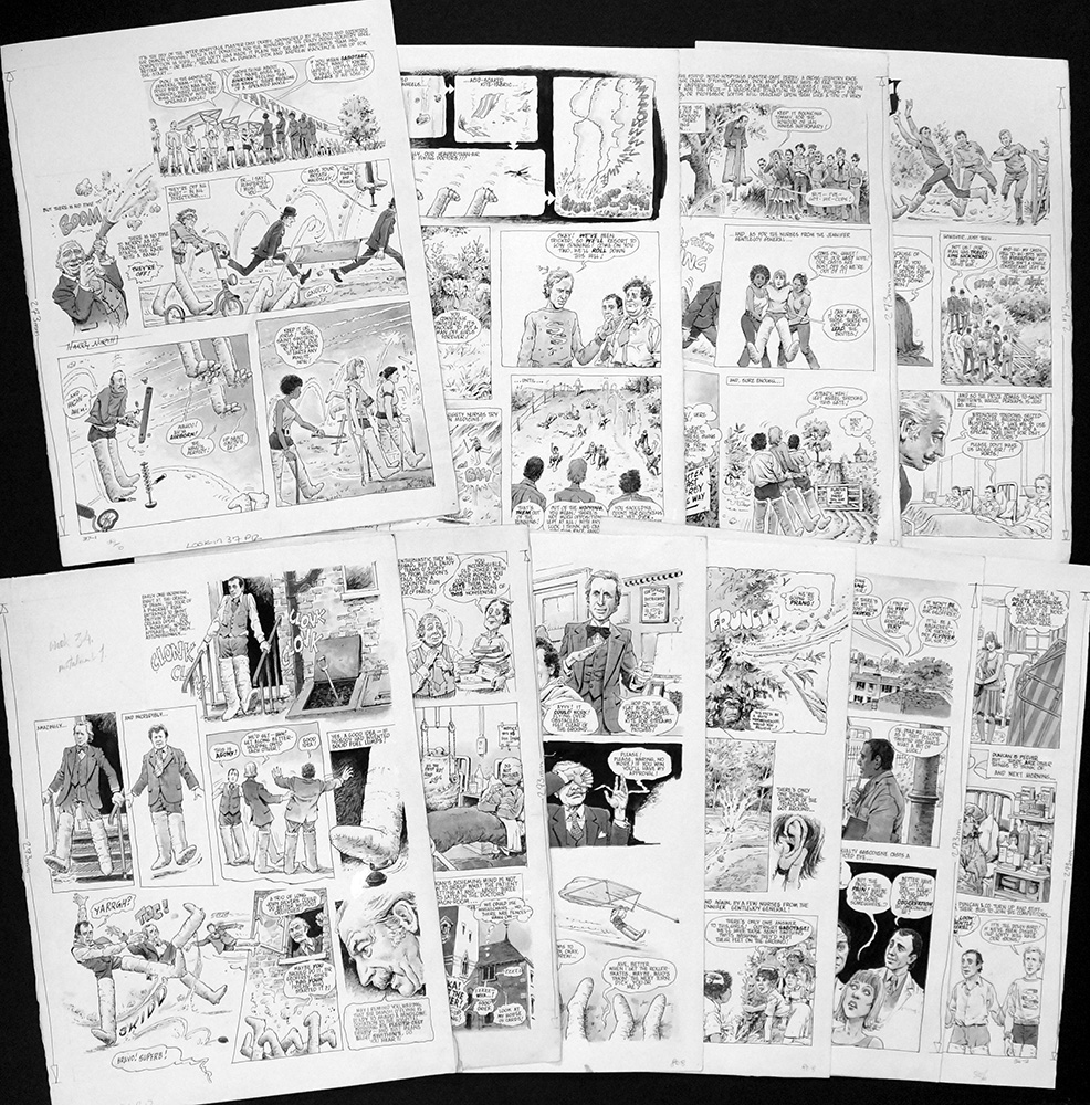 Doctor On The Go - The Plaster-Cast Derby (TEN pages) (Originals) (Signed) art by Harry North Art at The Illustration Art Gallery