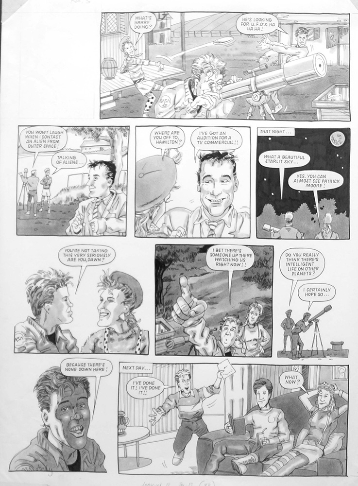 No. 73 - U.F.O. Hunting (TWO pages) (Originals) art by Harry North Art at The Illustration Art Gallery
