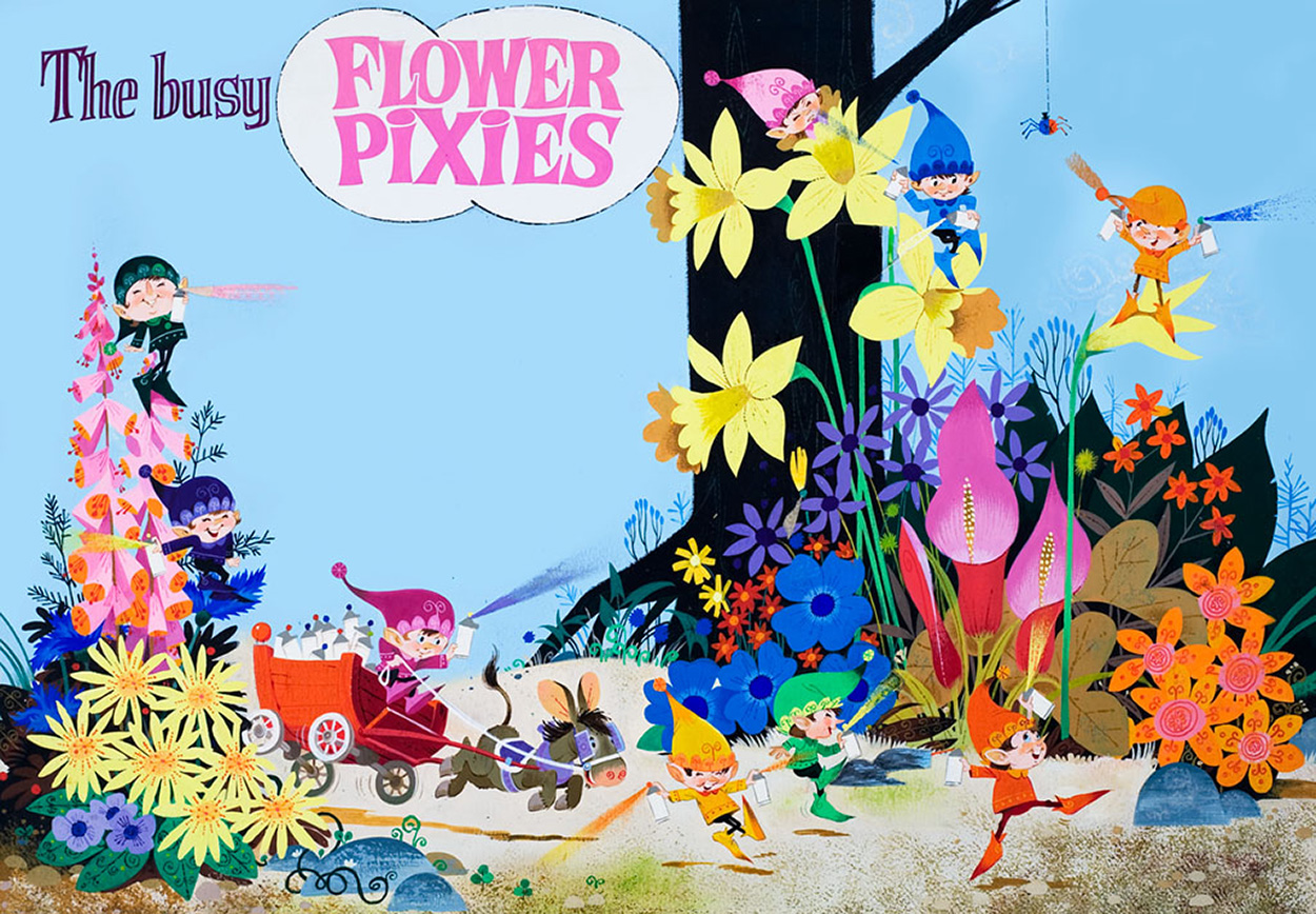 Flower Pixies (Original) art by Jose Ortiz Art at The Illustration Art Gallery