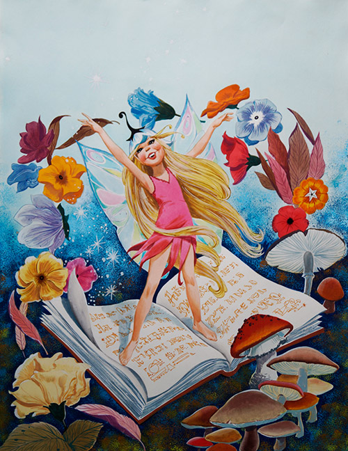 Euphoric Fairy Spell (Original) by Jose Ortiz at The Illustration Art Gallery