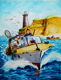 Sam's Grand Fishing Adventure art by Jose Ortiz