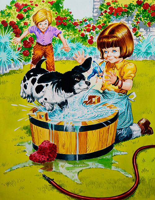 Pixie Wash (Original) by Jose Ortiz at The Illustration Art Gallery