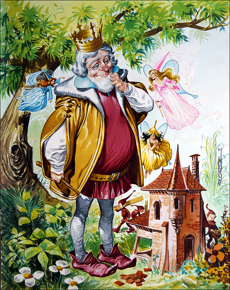 Old King Cole (Original) (Signed) art by Jose Ortiz at The Illustration Art Gallery